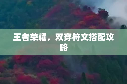 双穿符文搭配攻略图片