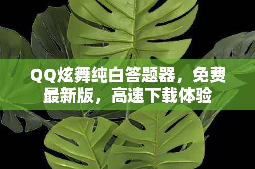 QQ炫舞纯白答题器图片