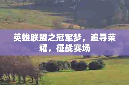 英雄联盟之冠军梦图片