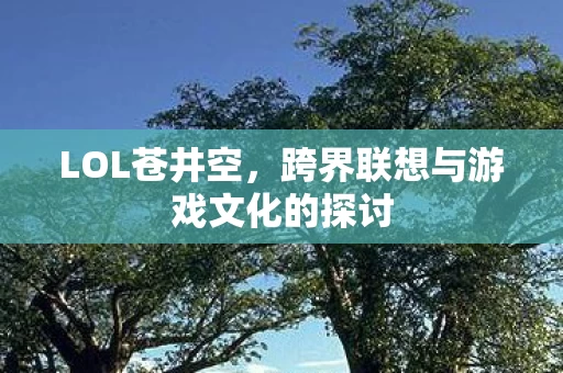 跨界联想与游戏文化的探讨图片