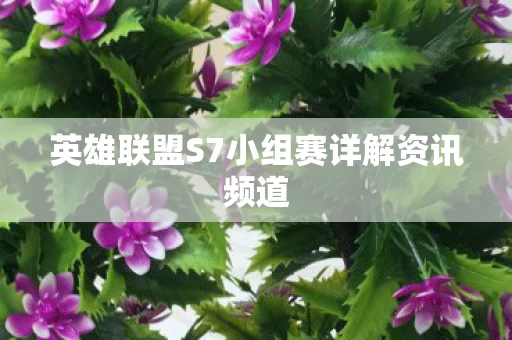 英雄联盟S7小组赛详解资讯频道图片