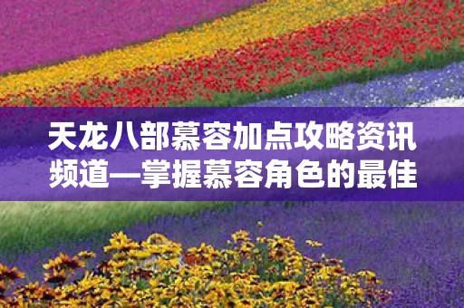 天龙八部慕容加点攻略资讯频道图片