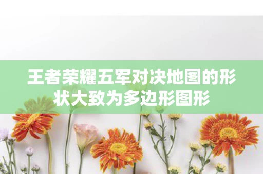 王者荣耀五军对决地图的形状大致为多边形图形图片