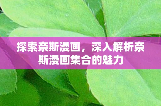 深入解析奈斯漫画集合的魅力图片