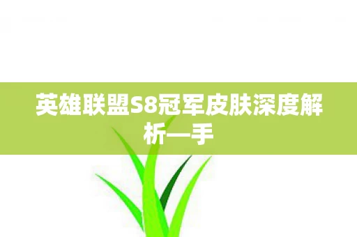 英雄联盟S8冠军皮肤深度解析图片