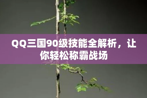 QQ三国90级技能全解析图片