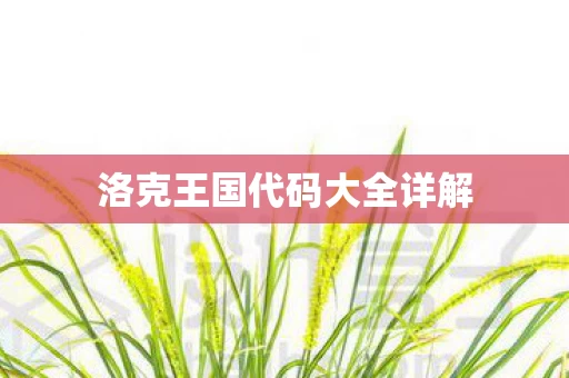 洛克王国代码大全详解图片