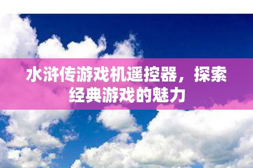 水浒传游戏机遥控器图片