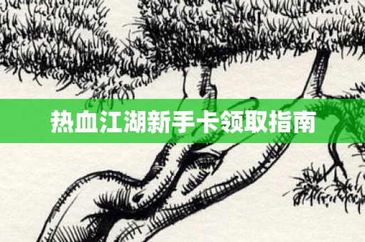 热血江湖新手卡领取指南图片