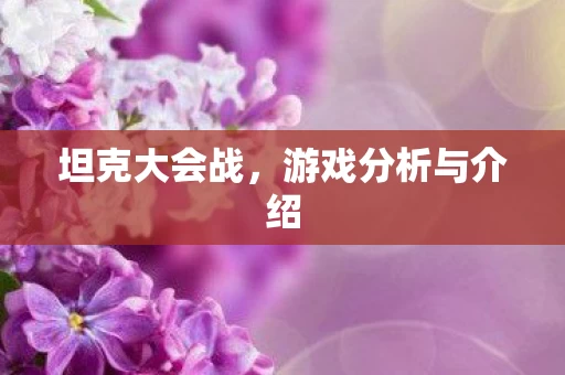 游戏分析与介绍图片