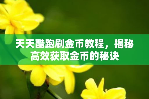 揭秘高效获取金币的秘诀图片