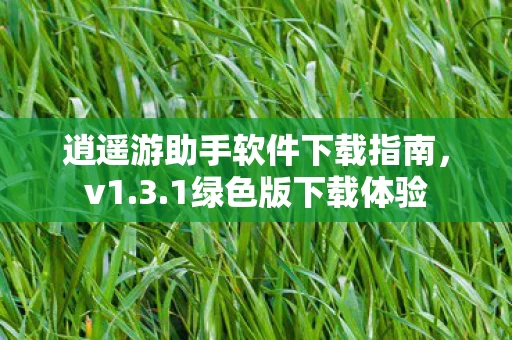 逍遥游助手软件下载指南图片