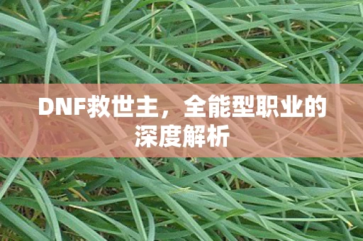 全能型职业的深度解析图片