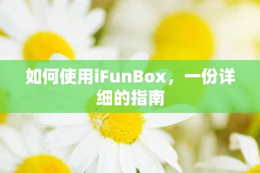 如何使用iFunBox图片