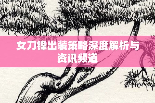 女刀锋出装策略深度解析与资讯频道图片