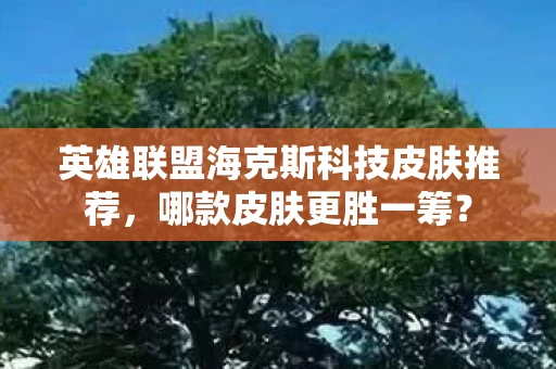 英雄联盟海克斯科技皮肤推荐图片