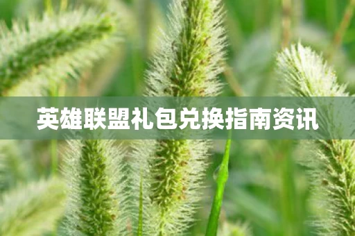 英雄联盟礼包兑换指南资讯图片