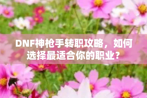 如何选择最适合你的职业图片