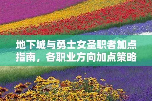 地下城与勇士女圣职者加点指南图片