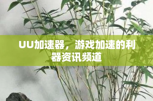游戏加速的利器资讯频道图片