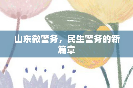 民生警务的新篇章图片