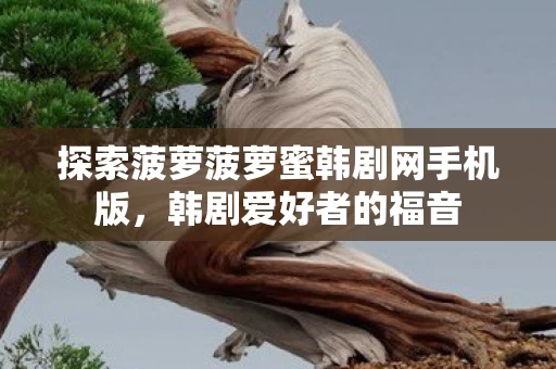 探索菠萝菠萝蜜韩剧网手机版图片