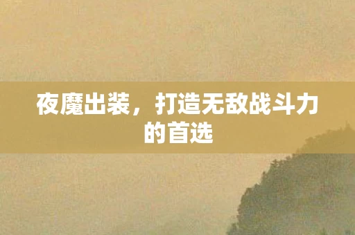 打造无敌战斗力的首选图片