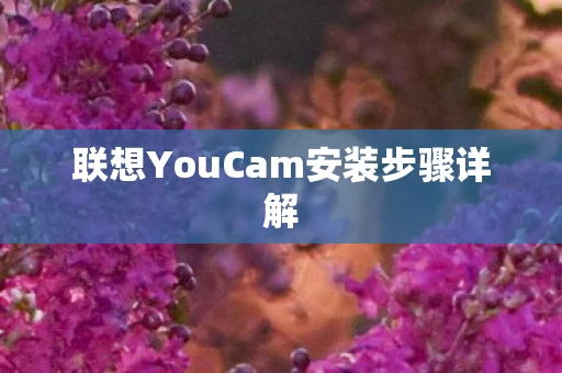 联想YouCam安装步骤详解图片