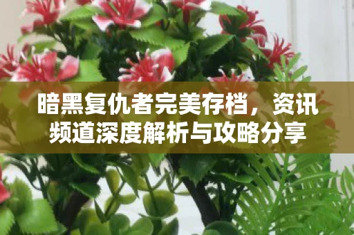 资讯频道深度解析与攻略分享图片