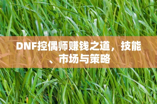 DNF控偶师赚钱之道图片