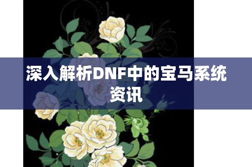深入解析DNF中的宝马系统资讯图片