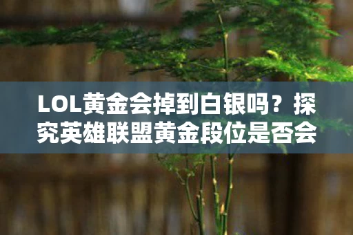探究英雄联盟黄金段位是否会掉到白银图片