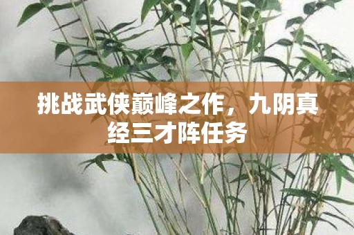 九阴真经三才阵任务图片