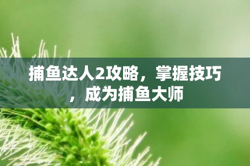 捕鱼达人2攻略图片