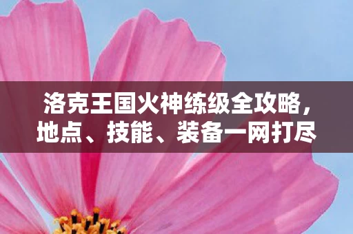 洛克王国火神练级全攻略图片