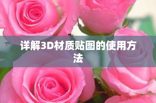 详解3D材质贴图的使用方法图片