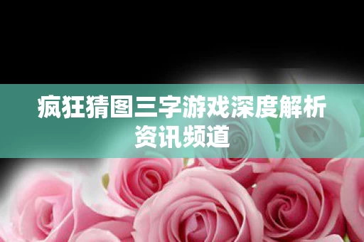 疯狂猜图三字游戏深度解析资讯频道图片