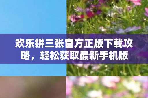 欢乐拼三张官方正版下载攻略图片