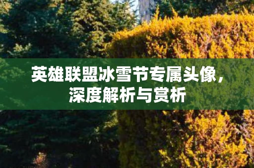 英雄联盟冰雪节专属头像图片