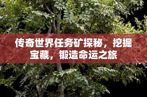 传奇世界任务矿探秘图片