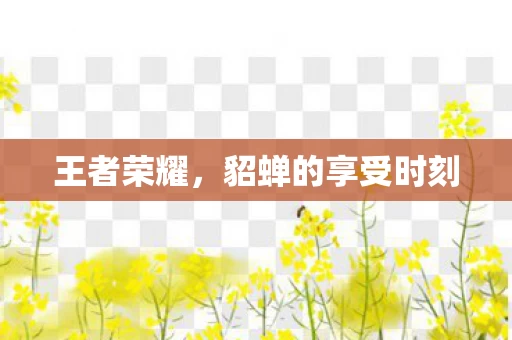 貂蝉的享受时刻图片