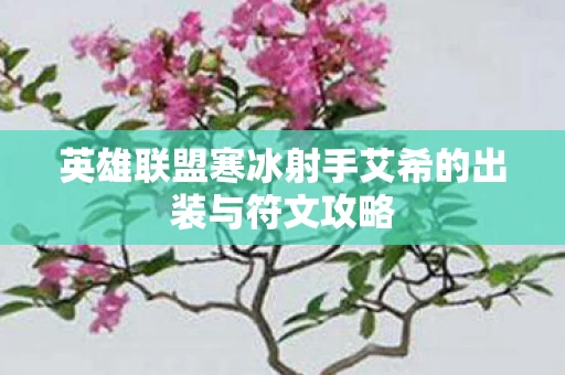 英雄联盟寒冰射手艾希的出装与符文攻略图片