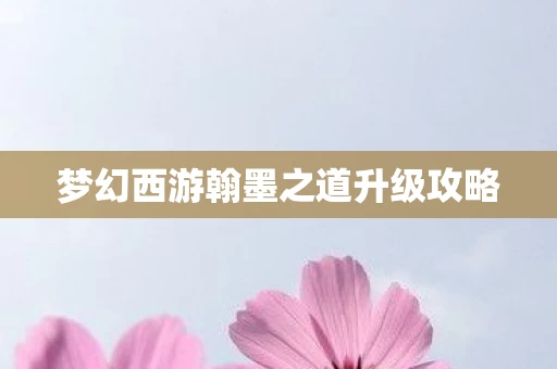 梦幻西游翰墨之道升级攻略图片