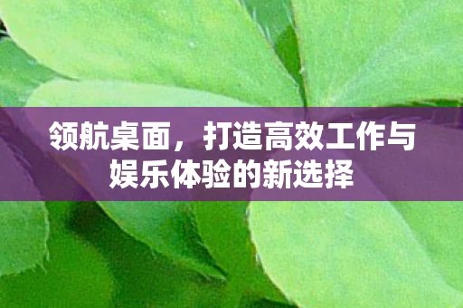 打造高效工作与娱乐体验的新选择图片