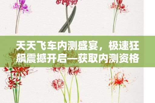 获取内测资格的独特体验图片