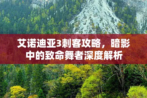 暗影中的致命舞者深度解析图片