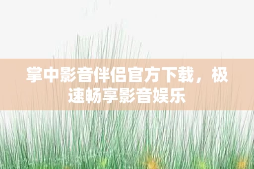 掌中影音伴侣官方下载图片