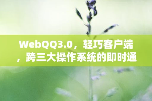 跨三大操作系统的即时通讯新体验图片