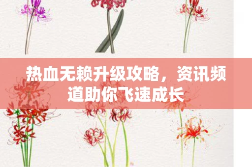 资讯频道助你飞速成长图片