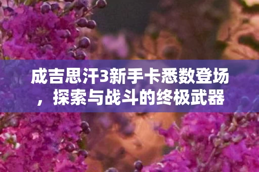成吉思汗3新手卡悉数登场图片